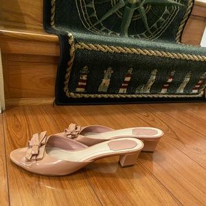 Christian Dior kitten heel mule